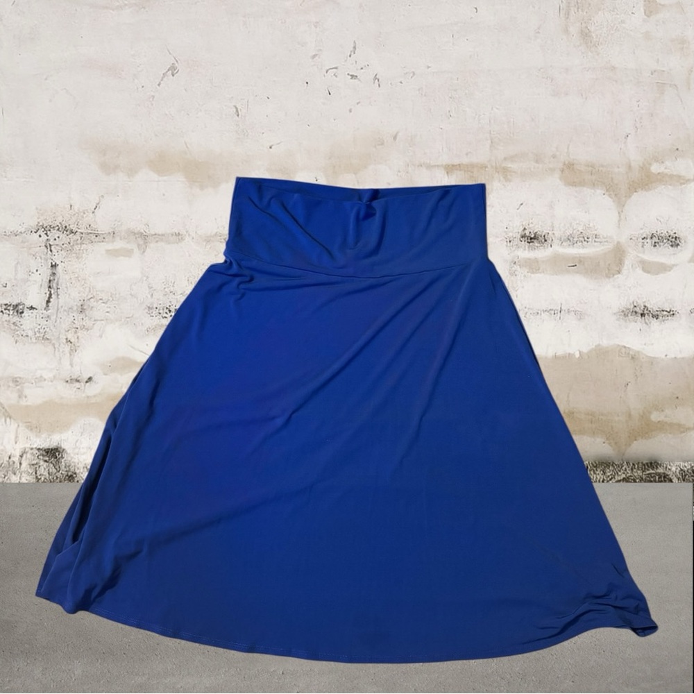 LuLaRoe Royal Blue Azure Skirt Size Large (10/12)